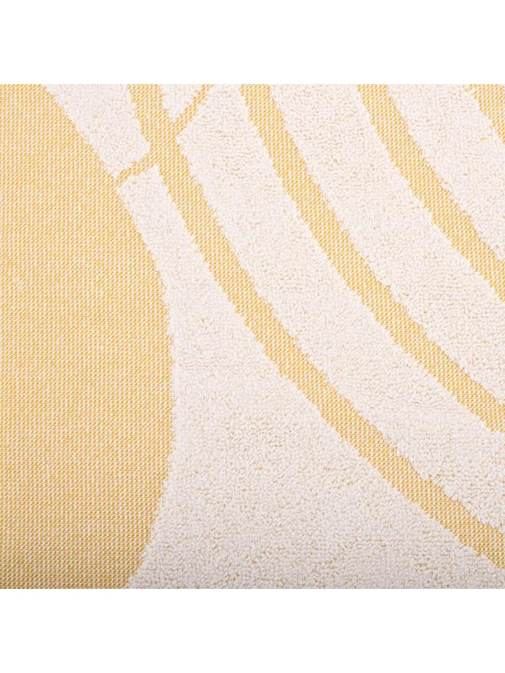 Evidea Beyaz Soft Bohem Banyo Havlusu - Bej / Hardal - 70x140 cm - 2