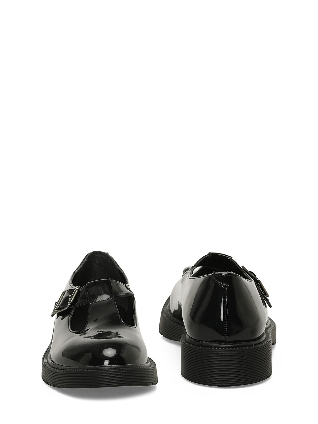 25K-2105 5PR Siyah Kadın Oxford Ayakkabı-4