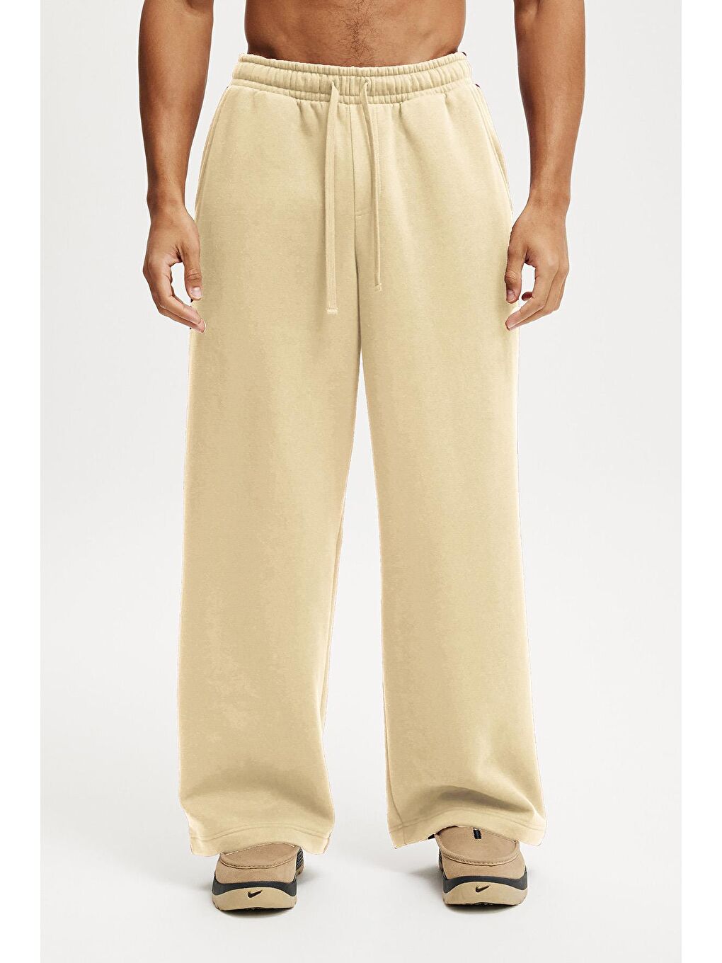 Bej Rahat Kesim Erkek Eşofman Altı E6578-4