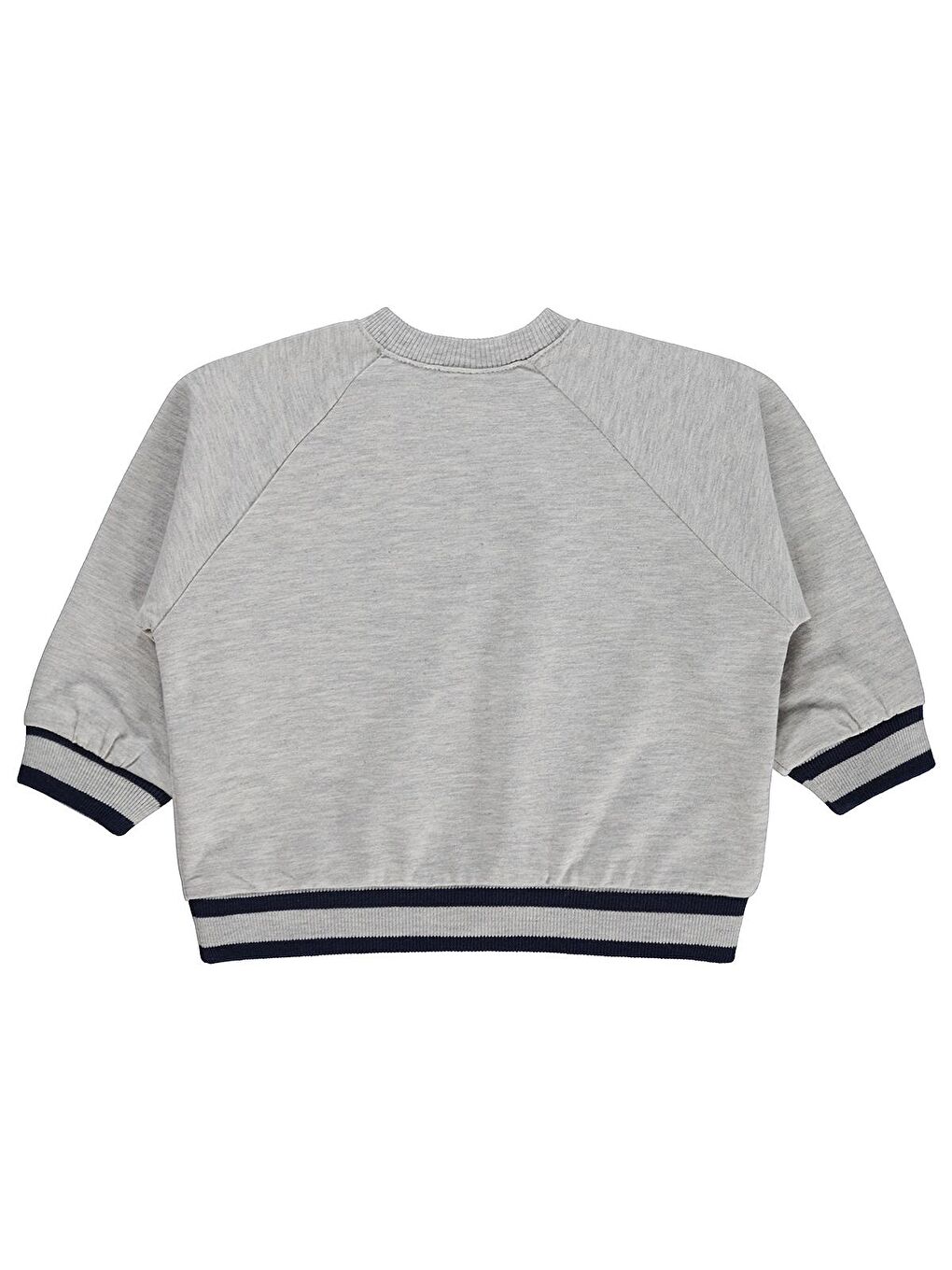 Beyaz Baby Yunus Nakışlı 6-18 Ay Sweatshirt - Gri-1