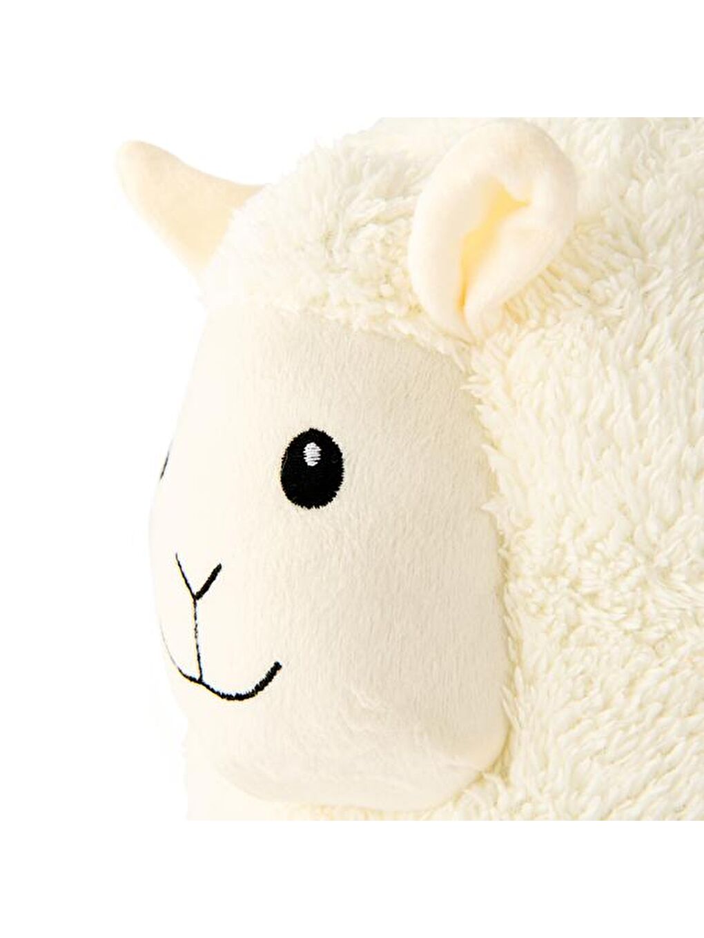 Soft Kuzu Figürlü Yastık - Beyaz - 30x25 cm-3
