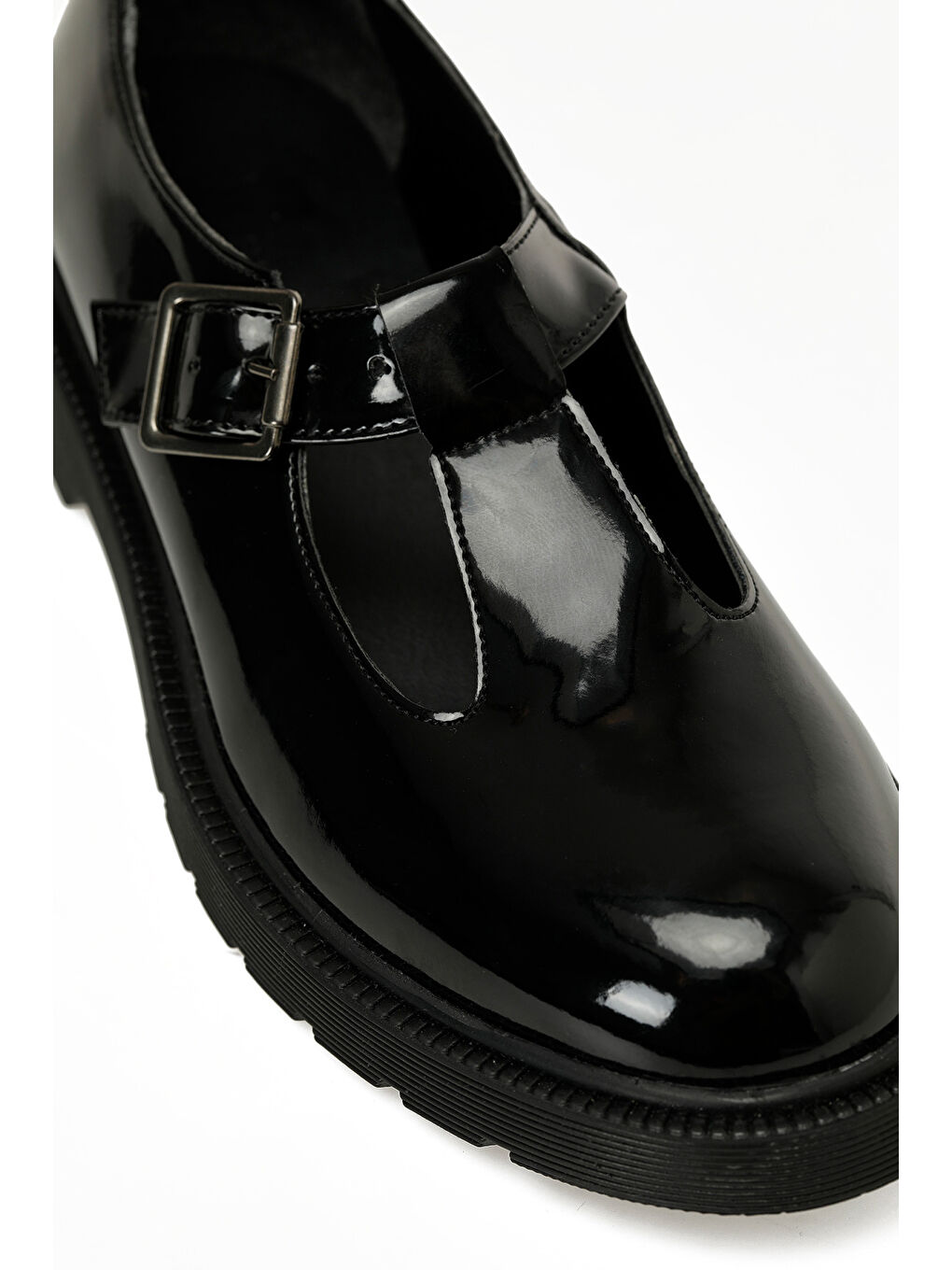 25K-2105 5PR Siyah Kadın Oxford Ayakkabı-6