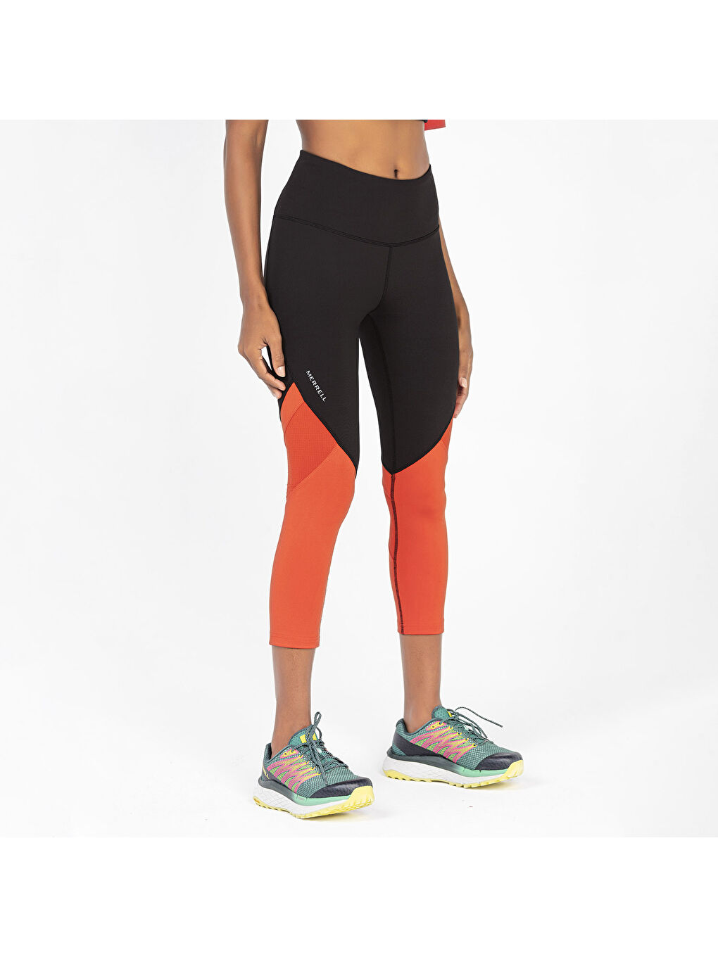 Siyah Line Kadın Koşu Taytı Çok Renkli-2