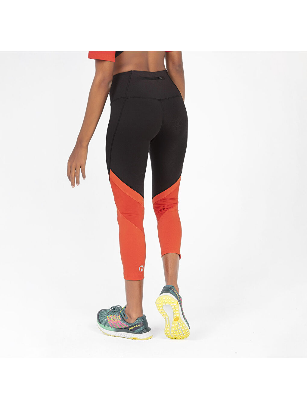 Siyah Line Kadın Koşu Taytı Çok Renkli-4