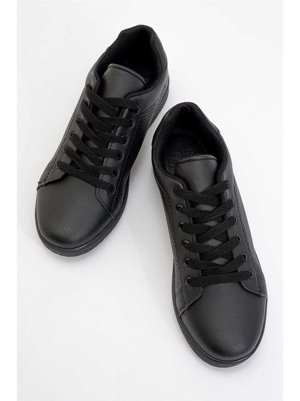Siyah Kadın Spor Sneaker Ayakkabı Sİyah-4