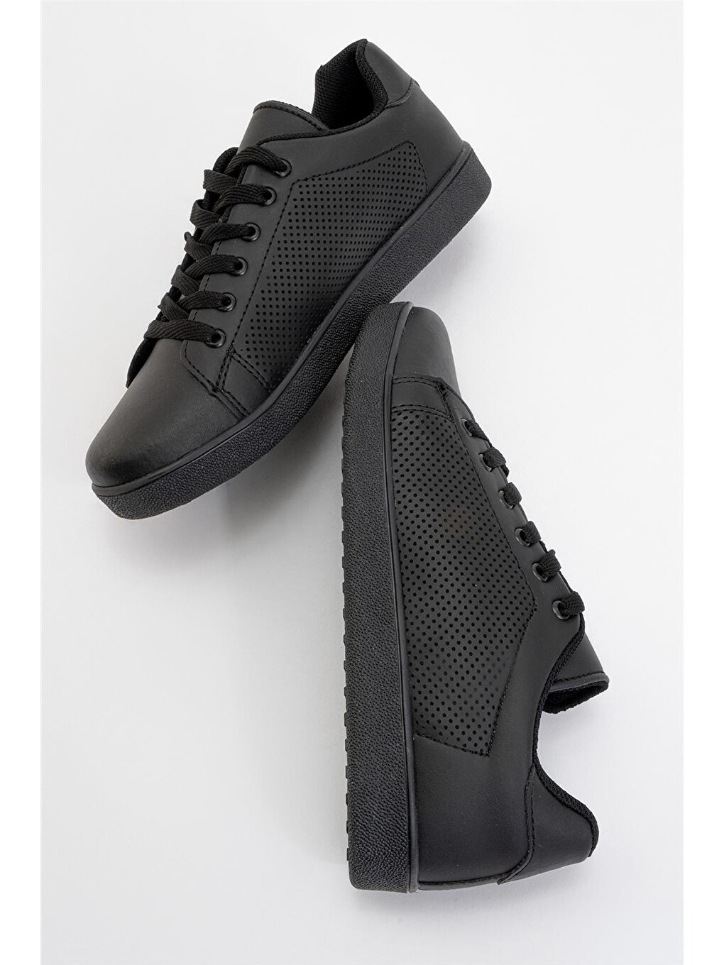 Siyah Kadın Spor Sneaker Ayakkabı Sİyah-5