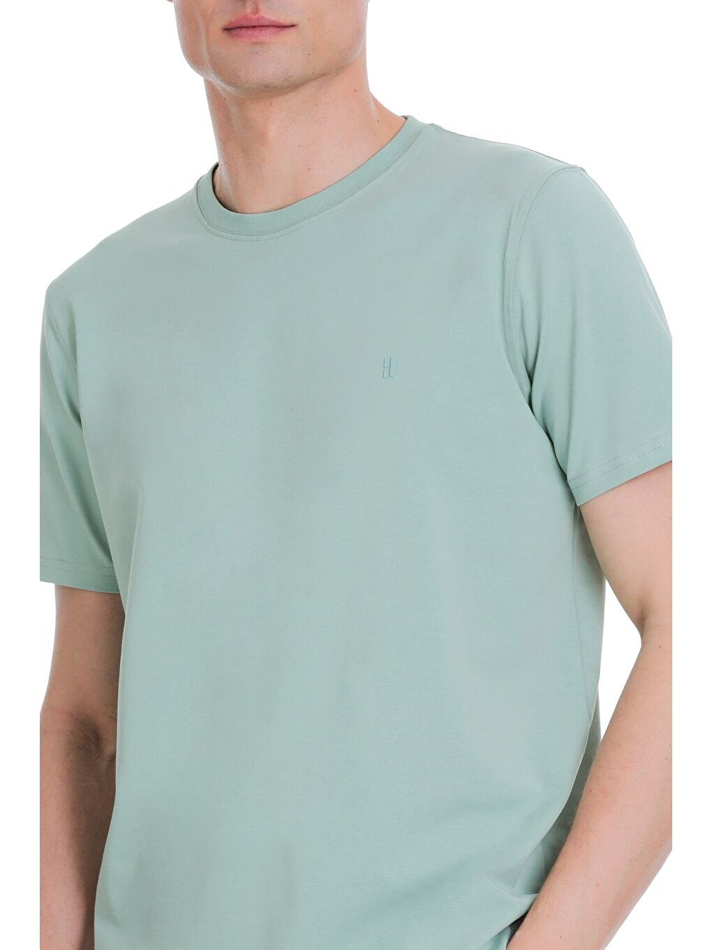 Mavi Regular Fit Bisiklet Yaka Pamuklu Tişört-3