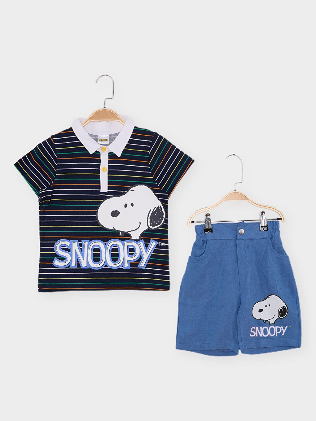 Supermino Lacivert 22299 Snoopy 2 Li Şortlu Takım