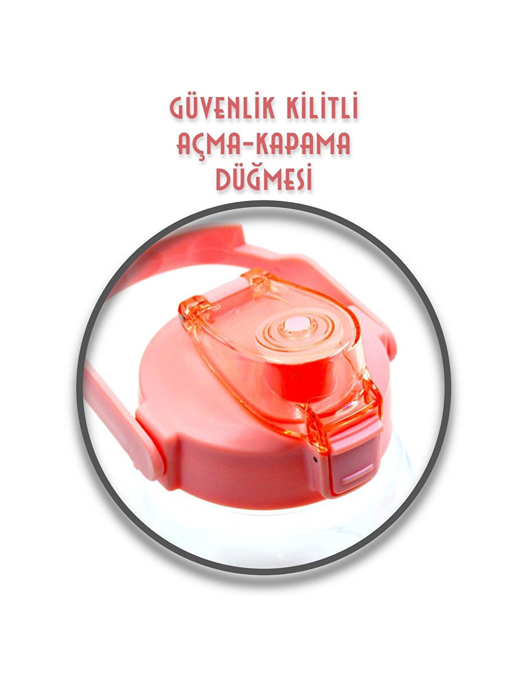 BottleBoss Pembe Taşıma Askılı Pipetli Şeffaf Matara 1200 Ml Sticker HEDİYELİ Pembe - 2