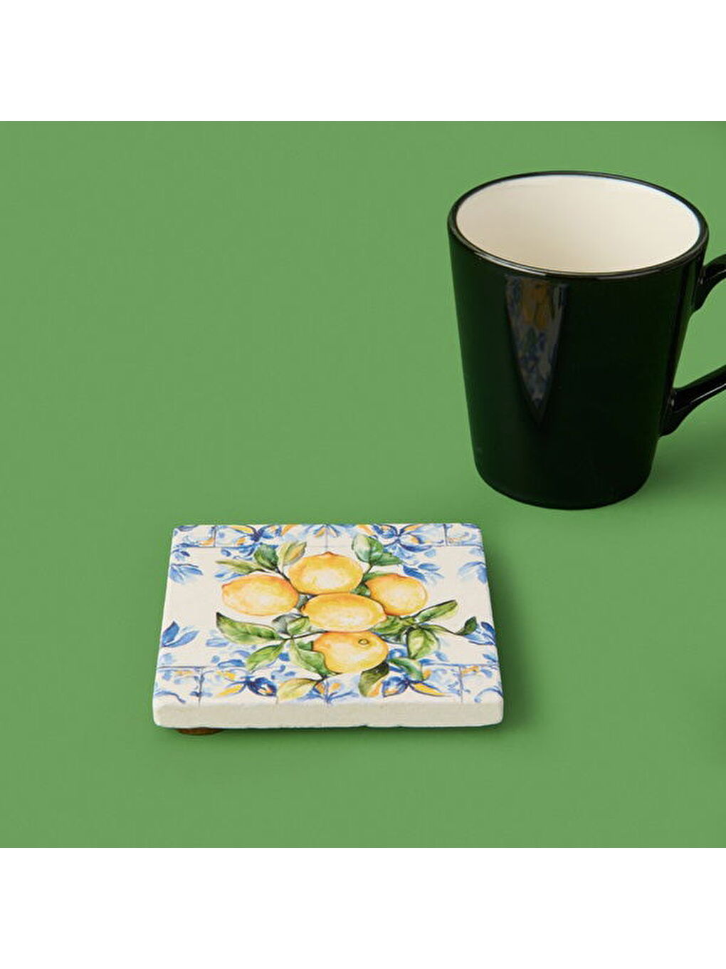 Karışık Kitchen Lime Bardak Altlığı - Renkli - 10 cm-2