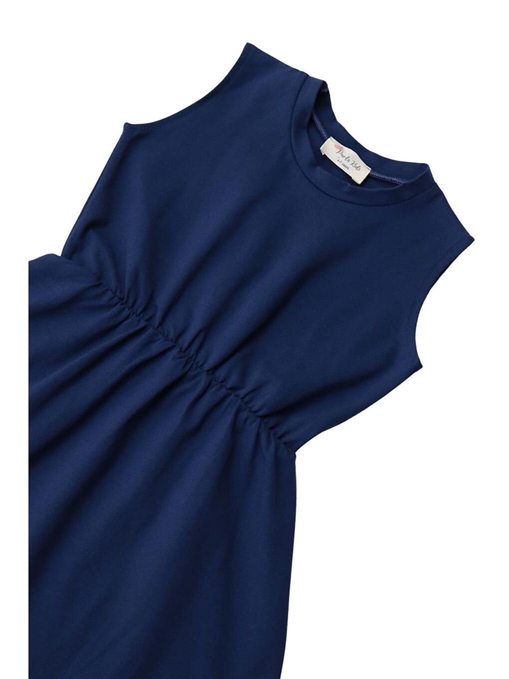 Lacivert Elbise Lila Bandana Takım-5