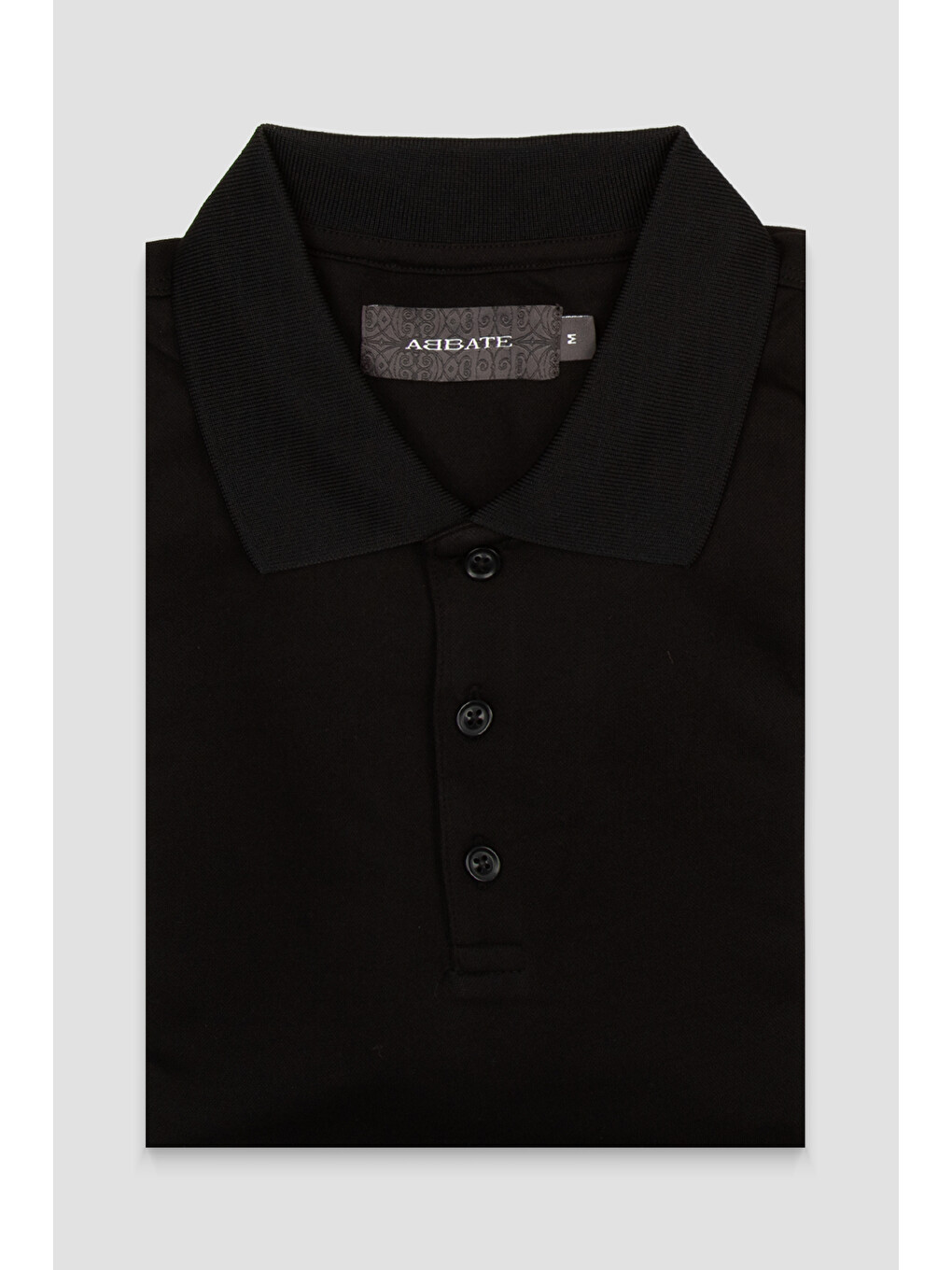Bivo Merserize Pamuklu Modern Fit Siyah Polo Yaka Erkek Düz Polo Shirt-3