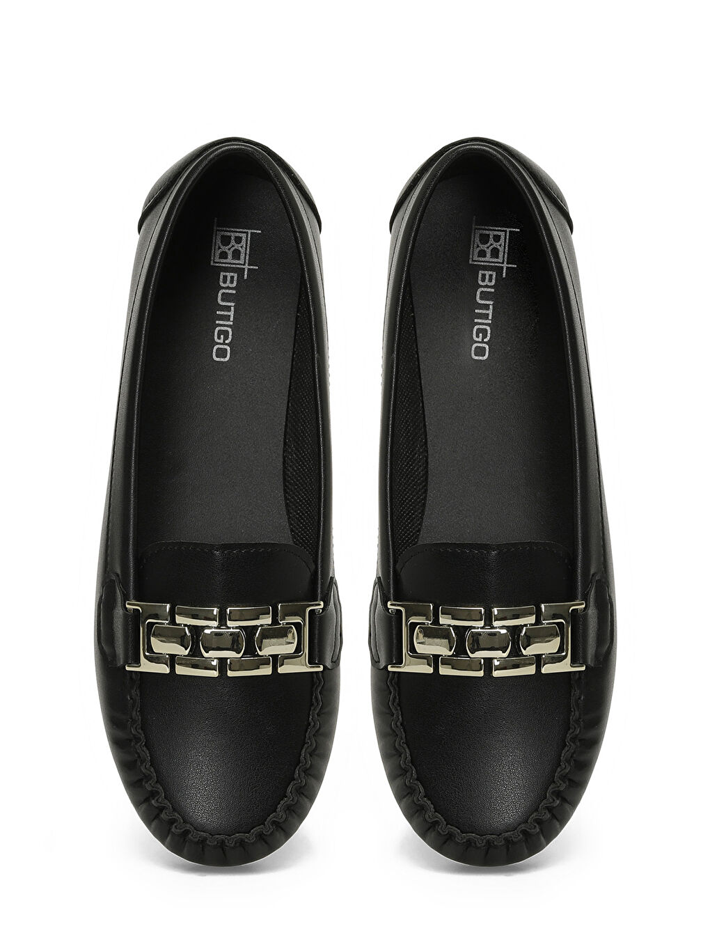 24K-512 5PR Siyah Kadın Loafer-3