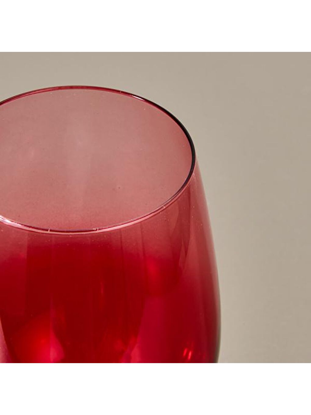 RAKLE Karişik Larc 2'li Ayaklı Bardak - Kırmızı - 540 ml - 4