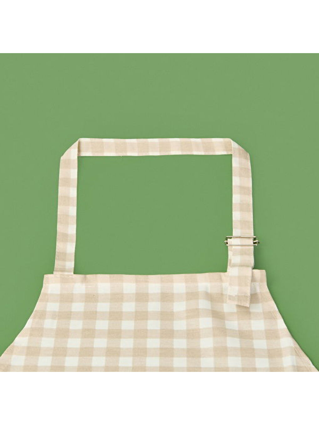 Evidea Soft Pötikareli Mutfak Önlüğü - Ekru / Bej - 63x72 cm - 2