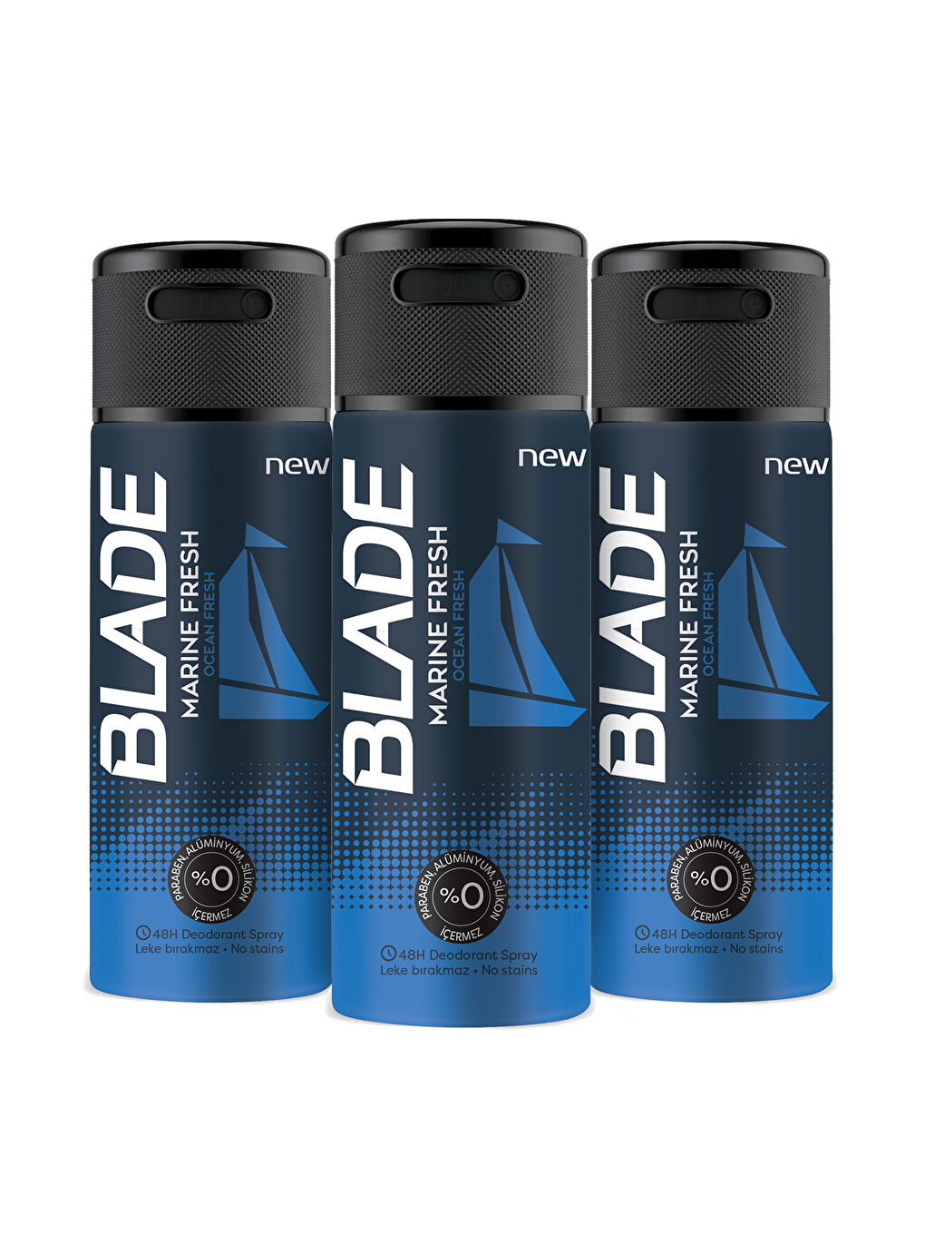 Blade Beyaz Marine Fresh Deodorant 3x150ml