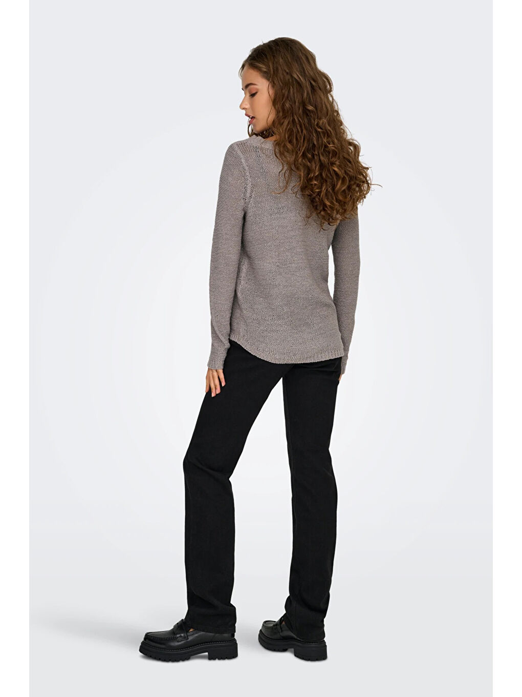 Gri Bisiklet Yaka Onlgeena Kadın Kazak 15113356-1