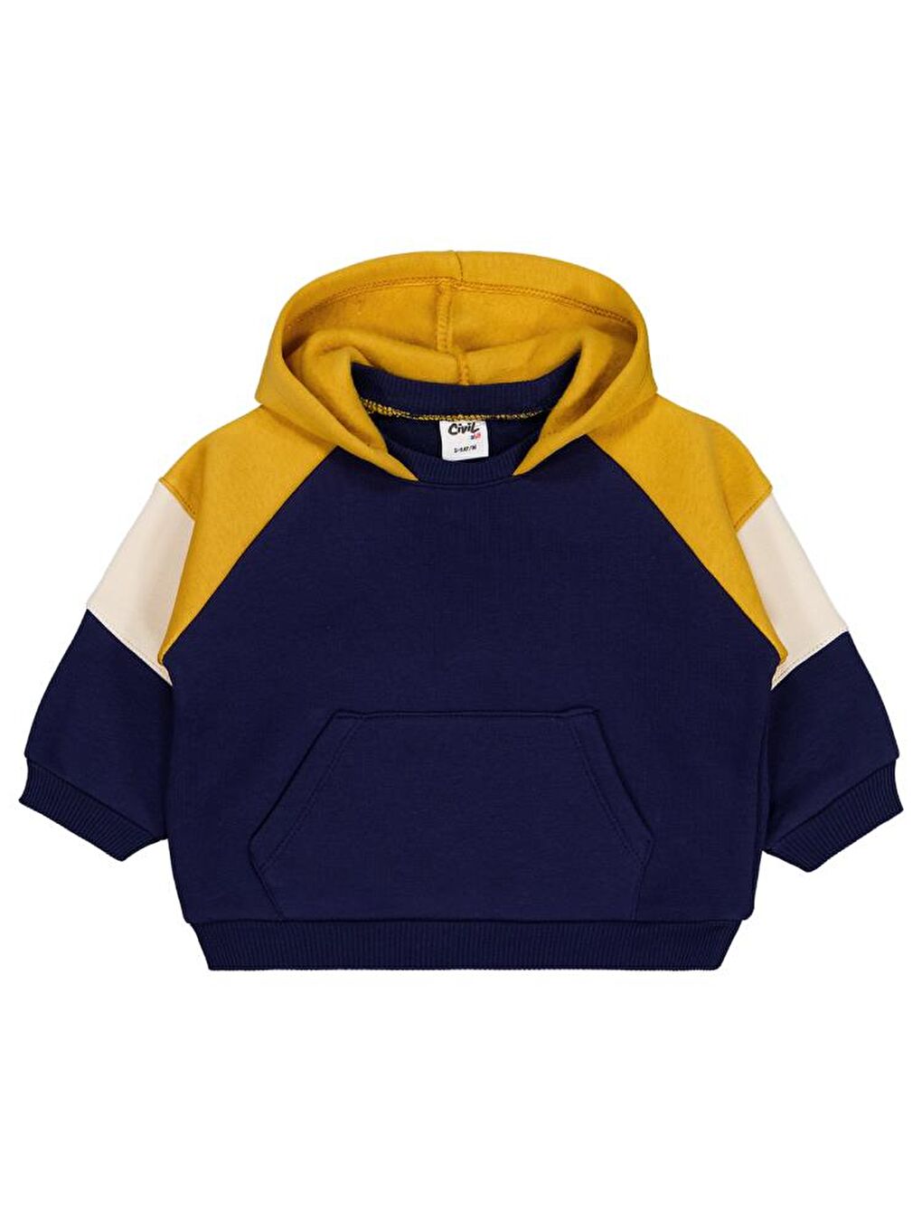 Lacivert Baby Parçalı 6-18 Ay Sweatshirt