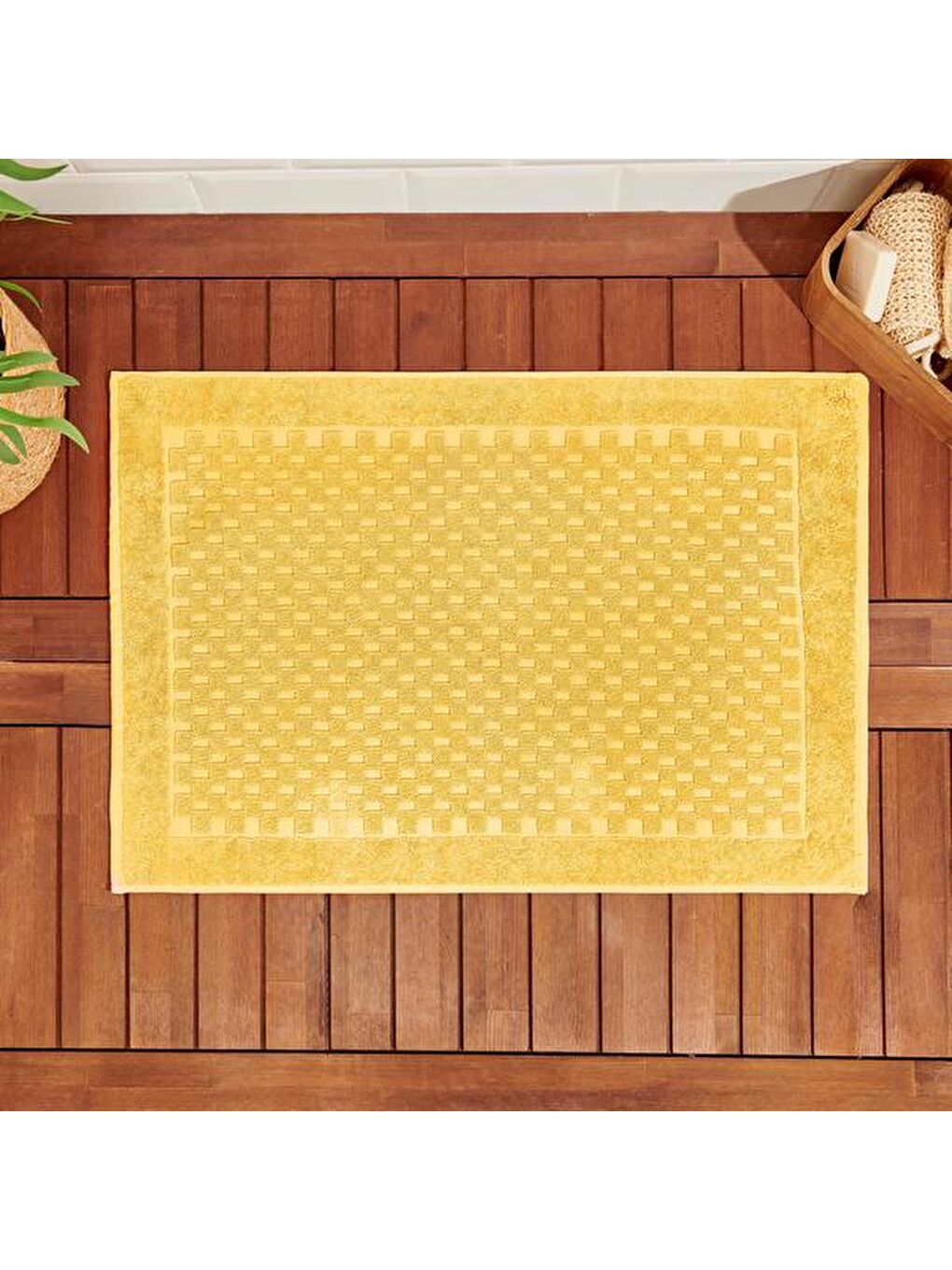 Vionel Ayak Havlusu - Sarı - 40x70 cm