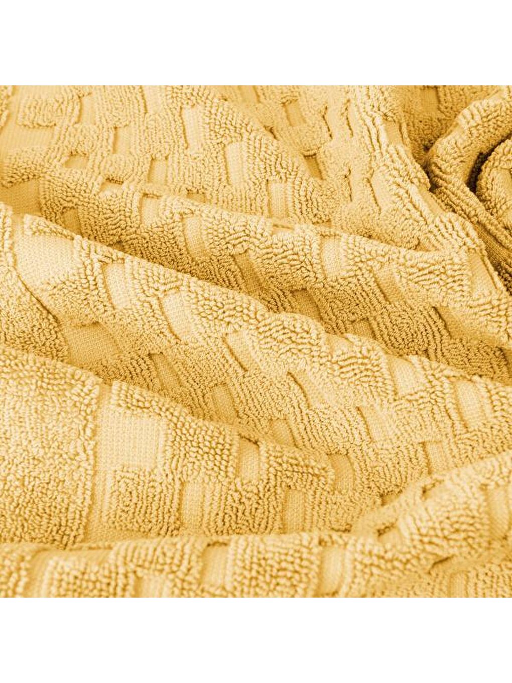 Vionel Ayak Havlusu - Sarı - 40x70 cm-1