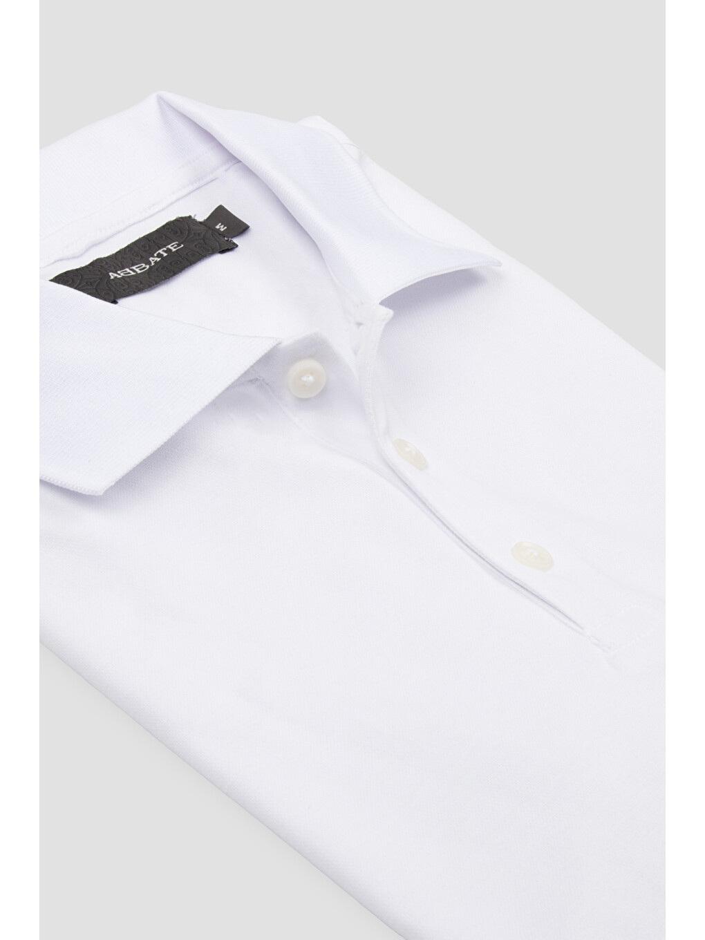 Bivo Merserize Pamuklu Modern Fit Beyaz Polo Yaka Erkek Düz Polo Shirt-1