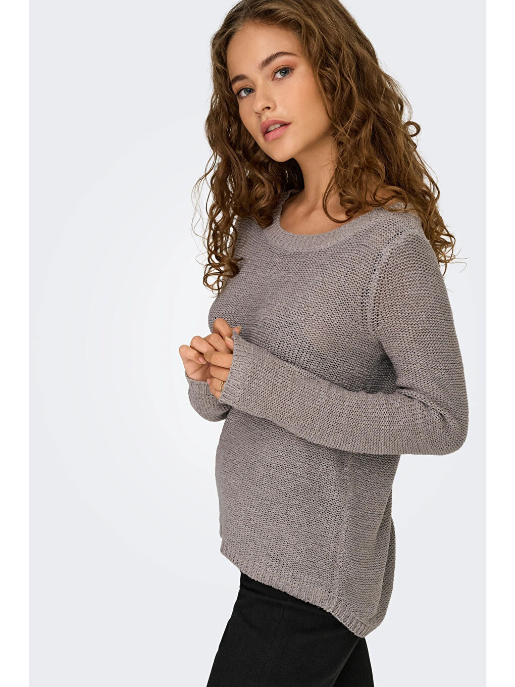 Gri Bisiklet Yaka Onlgeena Kadın Kazak 15113356-6