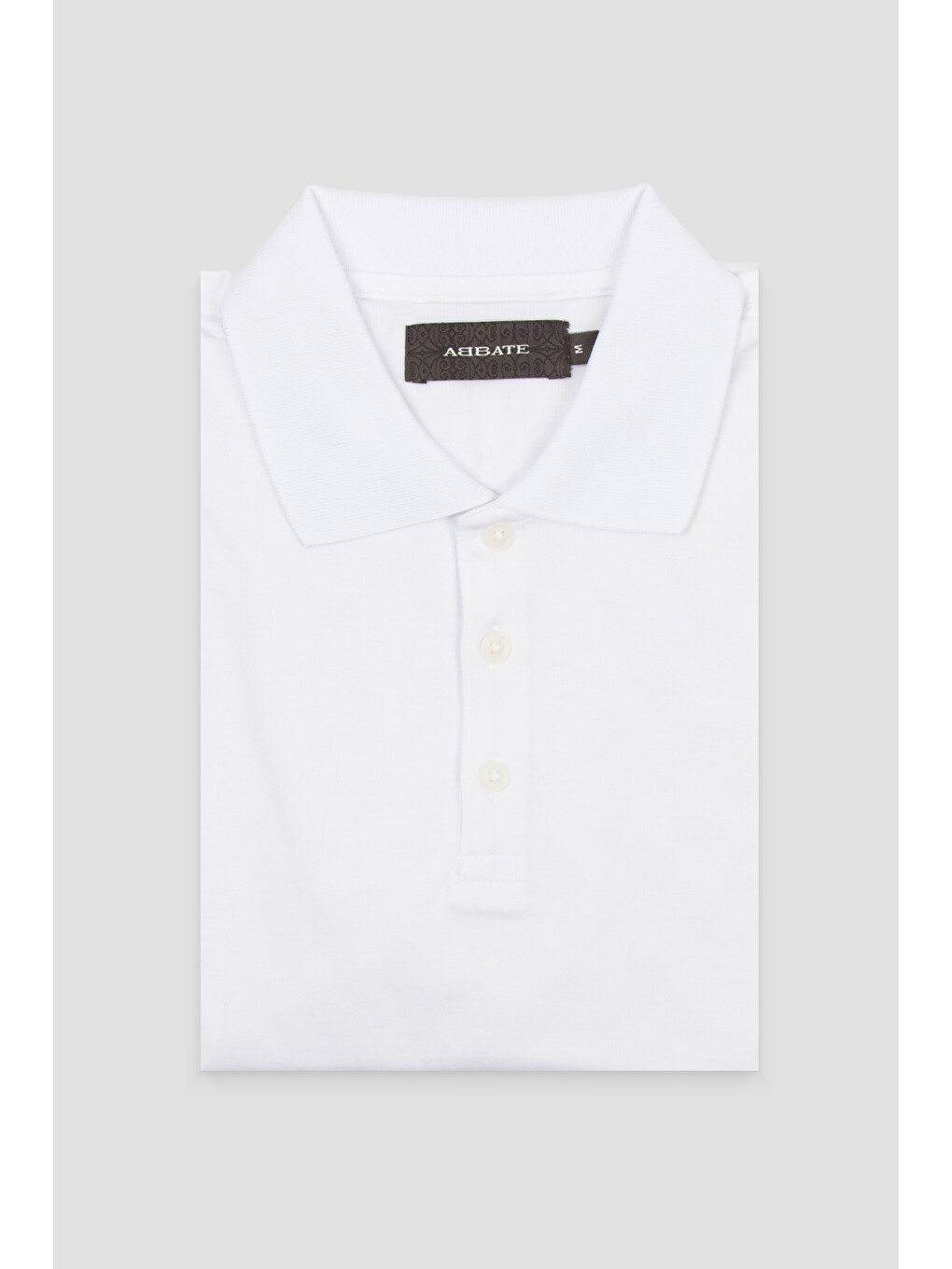 Bivo Merserize Pamuklu Modern Fit Beyaz Polo Yaka Erkek Düz Polo Shirt-3
