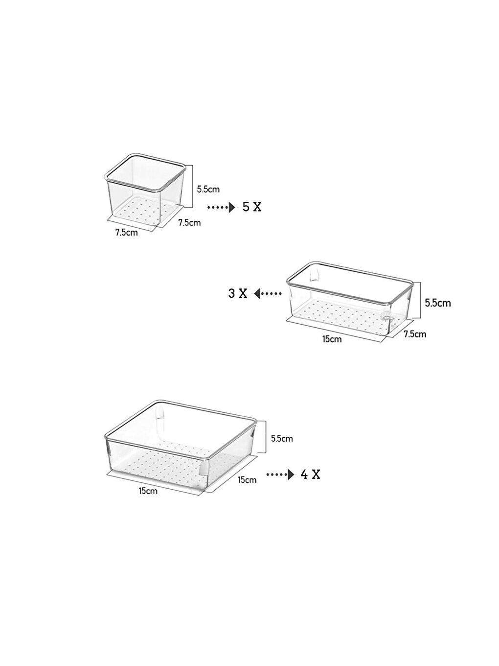 13'lü Takı Kozmetik Düzenleyici Modüler Makyaj Çekmece İçi Düzenleyici Mutfak Banyo Organizer-3