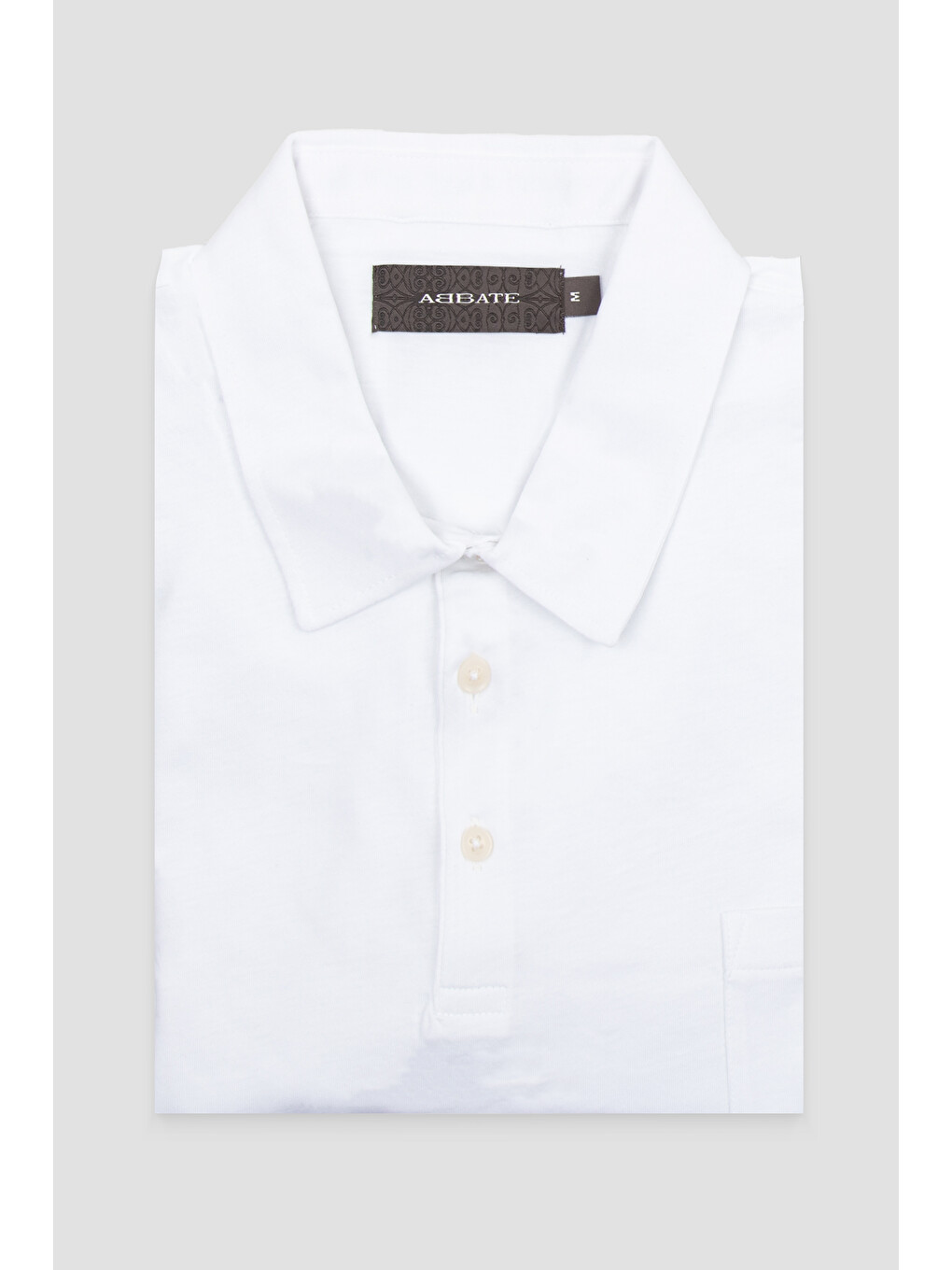 Bivo Merserize Pamuklu Modern Fit Beyaz Polo Yaka Erkek Düz Polo Shirt-3