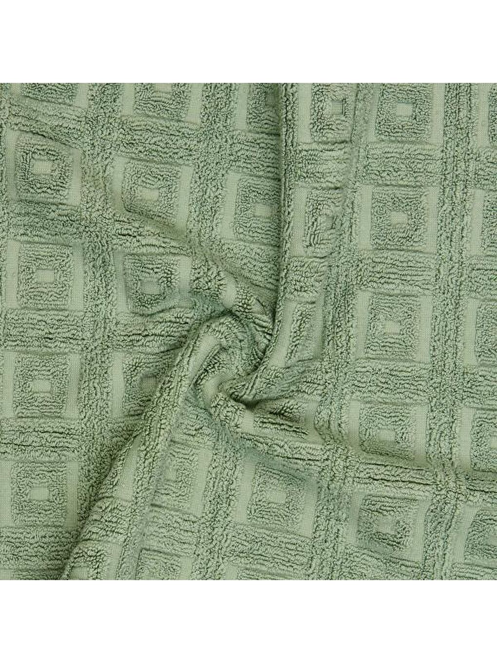 Soft Kybele Ayak Havlusu - Koyu Yeşil - 50x70 cm-1