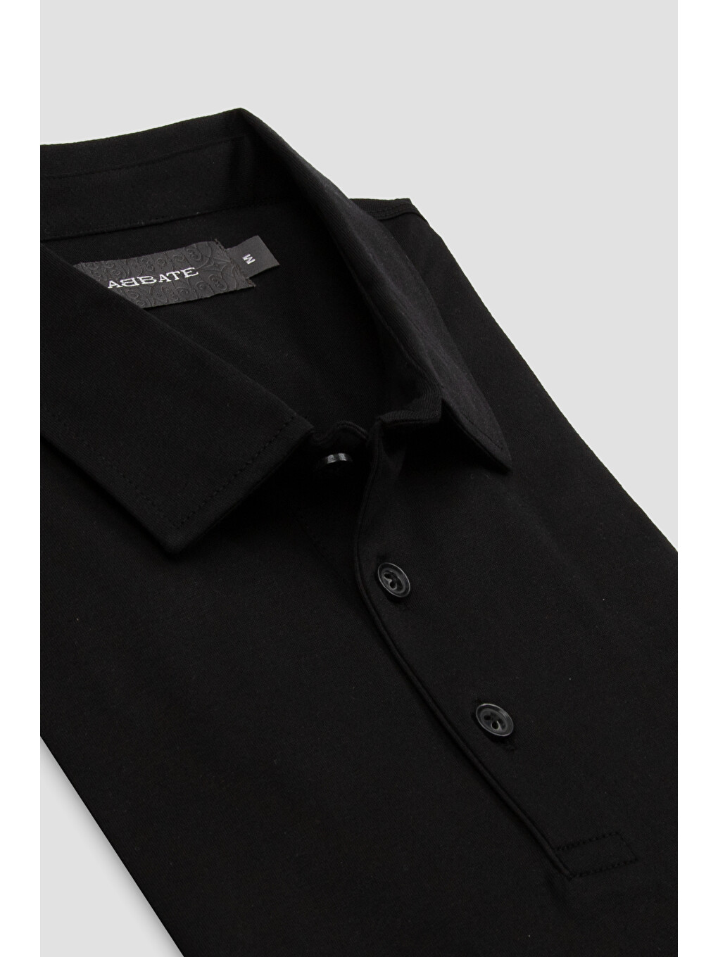 Bivo Merserize Pamuklu Modern Fit Siyah Polo Yaka Erkek Düz Polo Shirt-1