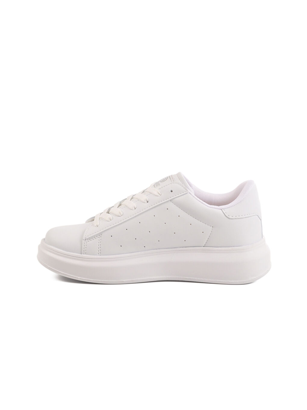 Beyaz Bağcıklı Kadın Sneaker 156 G-1