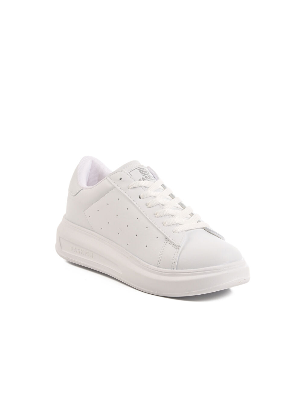 Beyaz Bağcıklı Kadın Sneaker 156 G-2