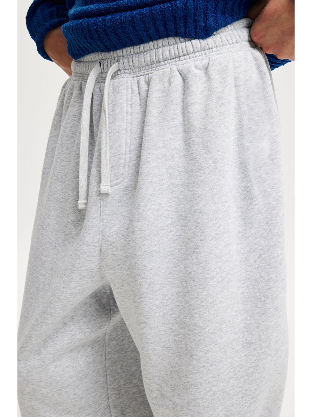 Beyaz Karmelanj Rahat Kesim Erkek Eşofman Altı E6578-4