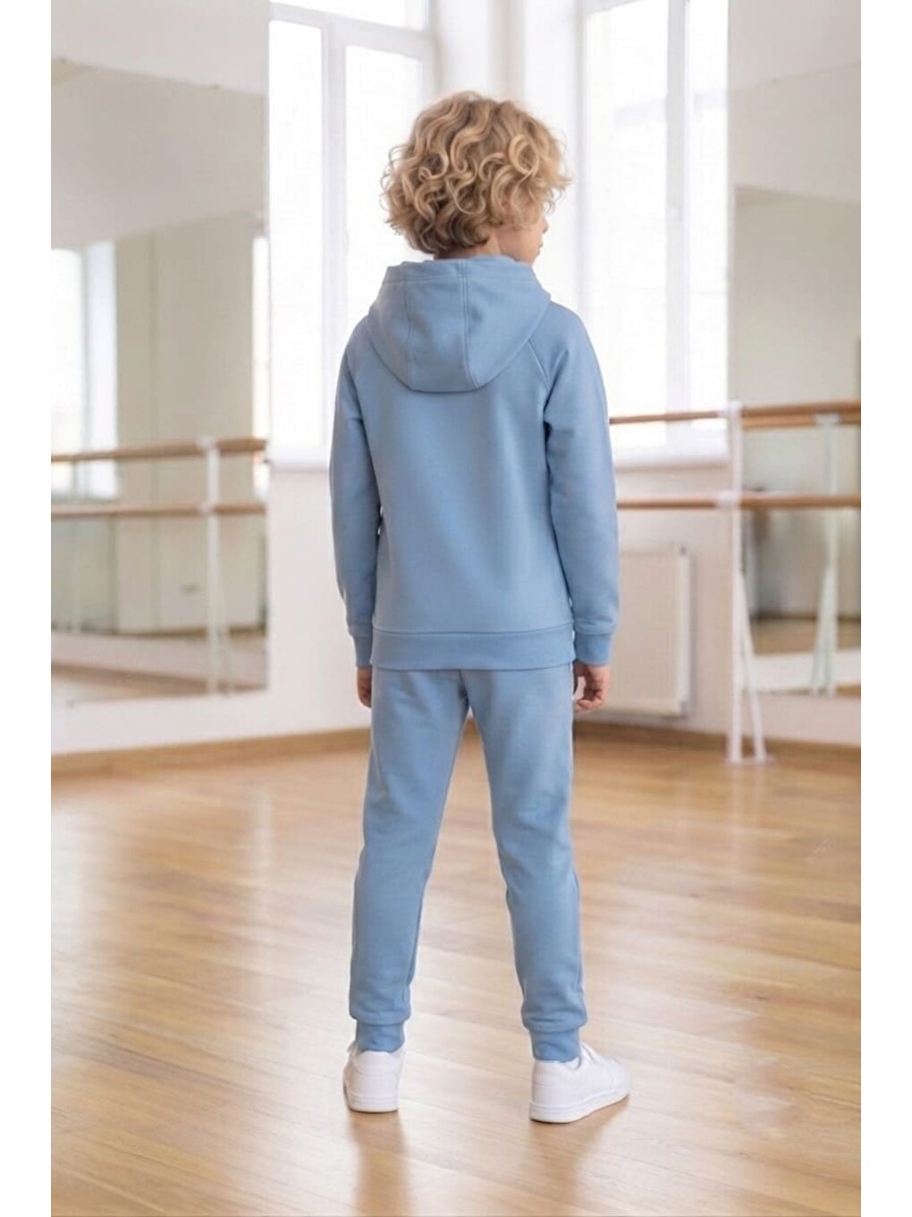 İndigo Erkek Çocuk Scuba Atheletic Reglan Kol Kapüşonlu Dalgıç Kumaş Eşofman Takımı Esf7028-1