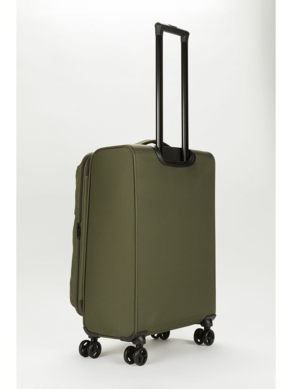 Unisex  Ekstra Hafif Haki Kumaş Orta Boy Valiz-1