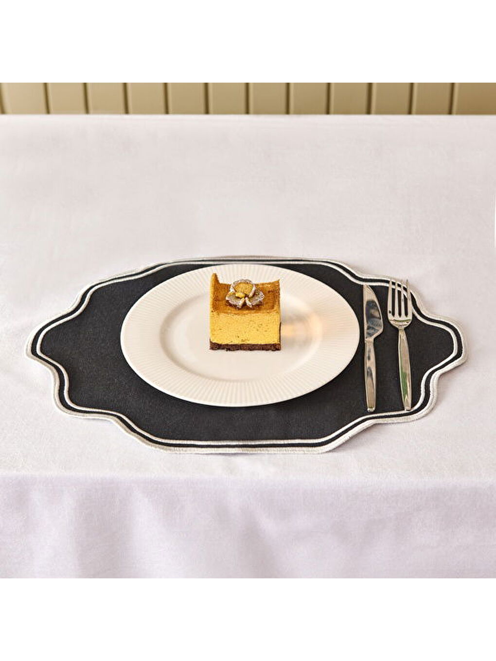 Soft Elegant Amerikan Servis - Siyah - 30x50 cm