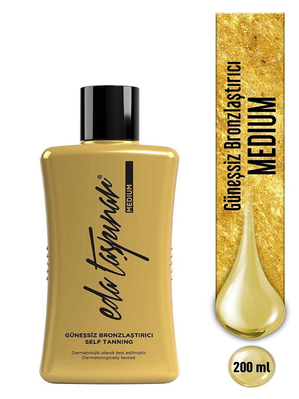 Medium Güneşsiz Bronzlaştırıcı Losyon Self Tanning Eldiven Hediyeli - 200 ml-2