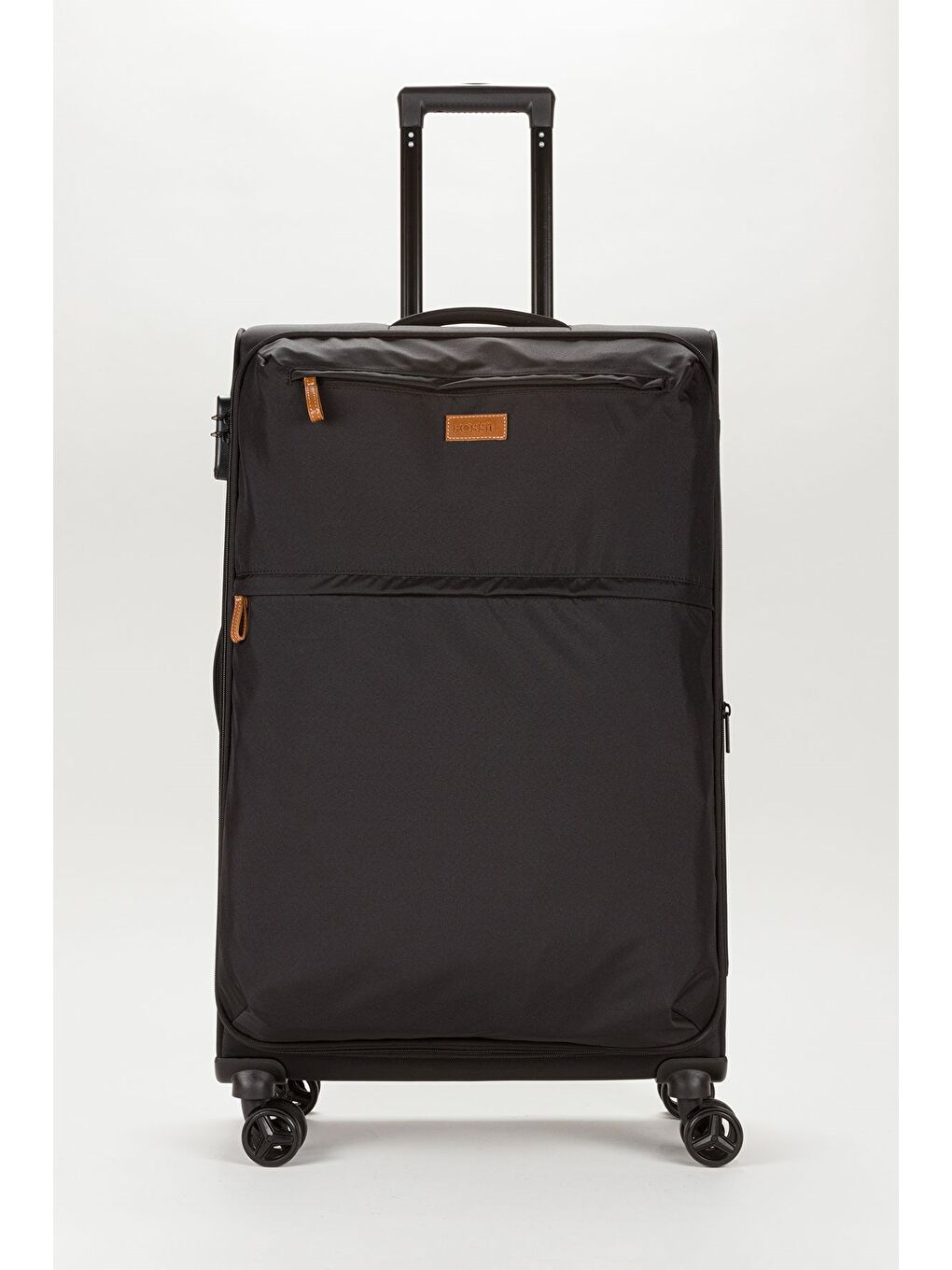 Unisex  Ekstra Hafif Siyah Kumaş Büyük Boy Valiz