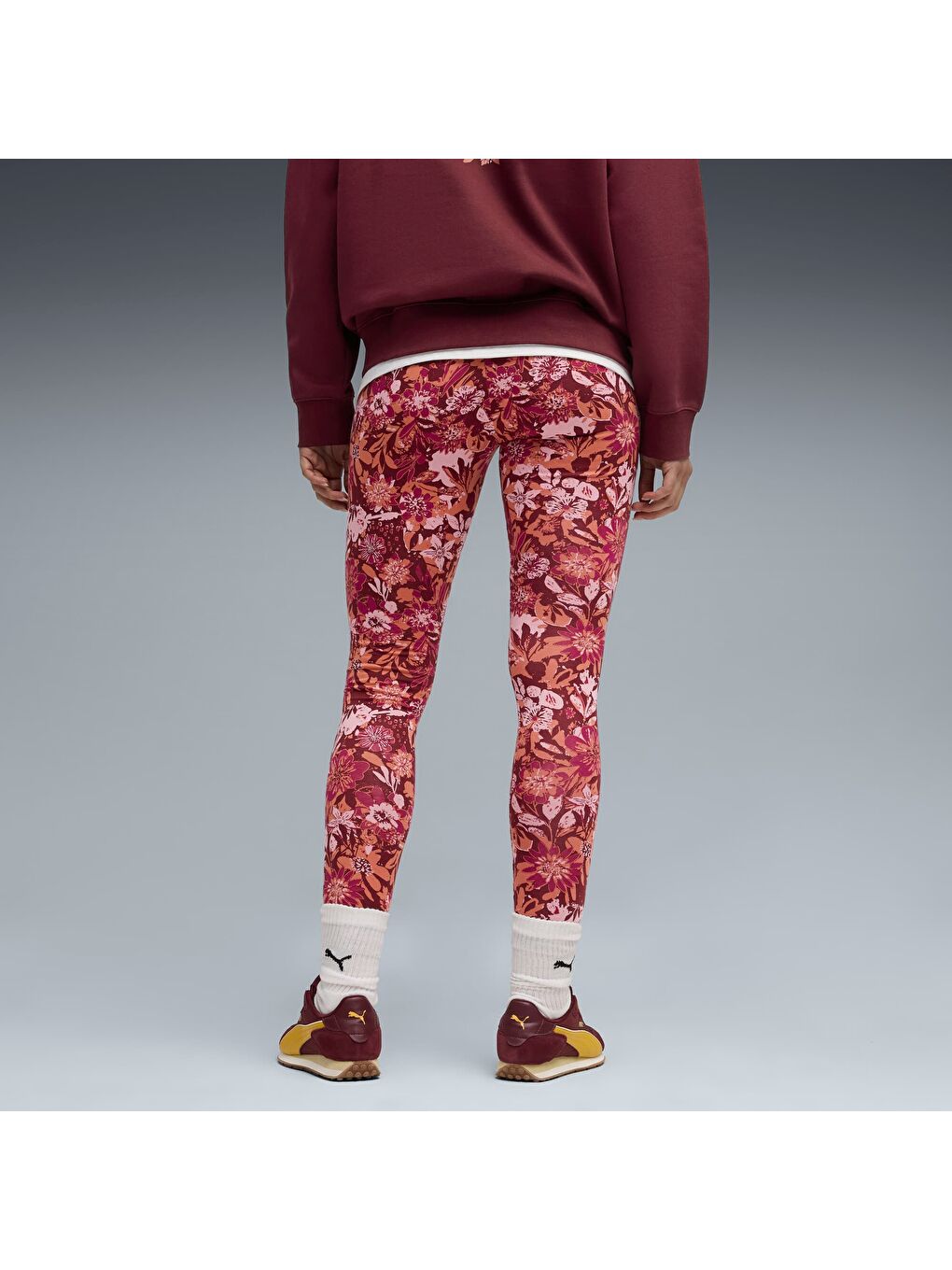 Bordo ESSENTIALS Nature 2.0 Kadın Tayt-2