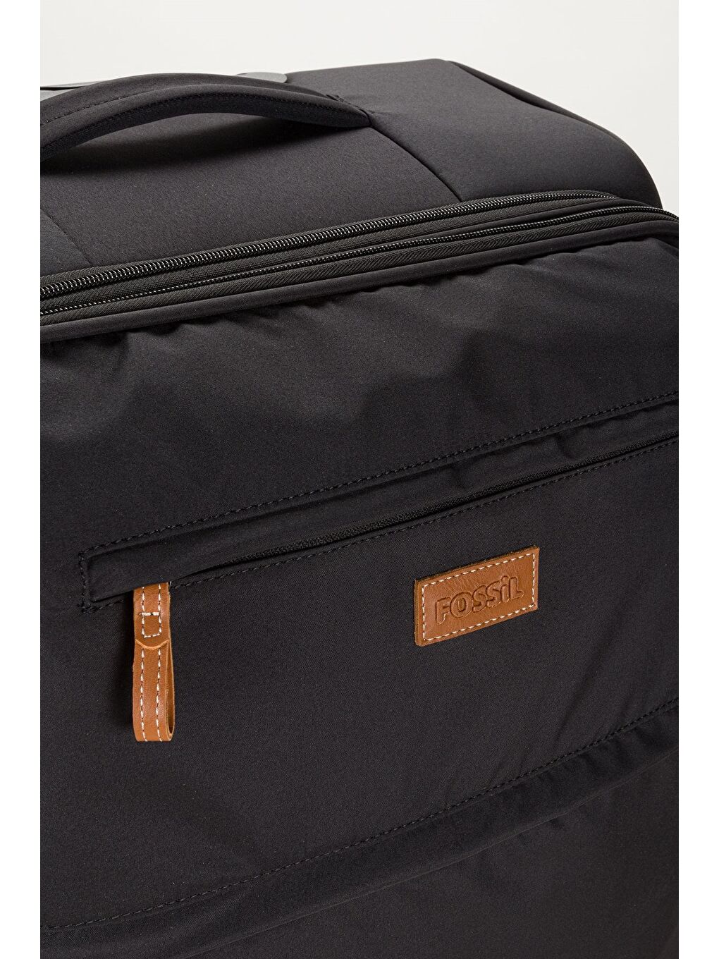 Unisex  Ekstra Hafif Siyah Kumaş Büyük Boy Valiz-4