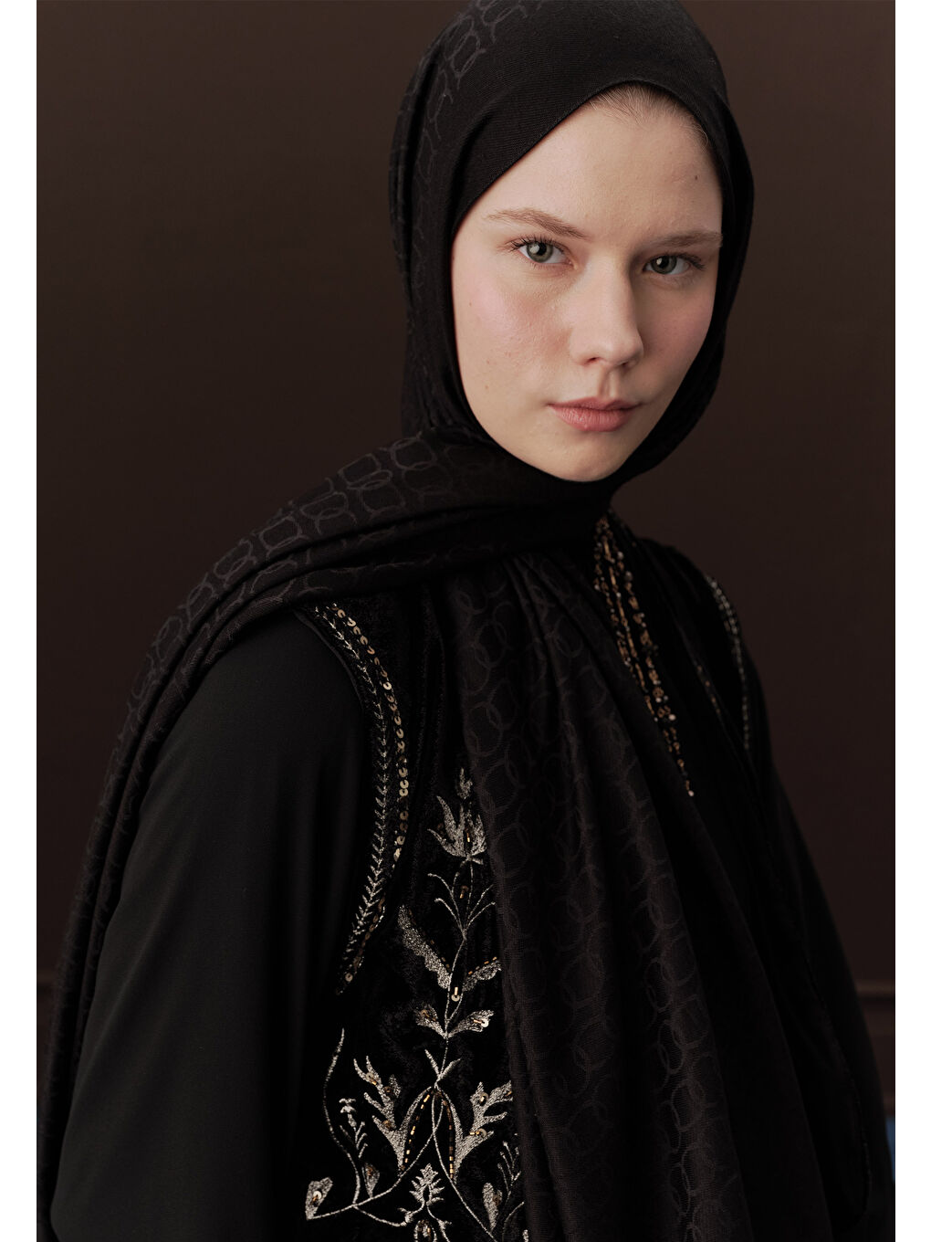 Premıum Yünlü Düz Şal Siyah