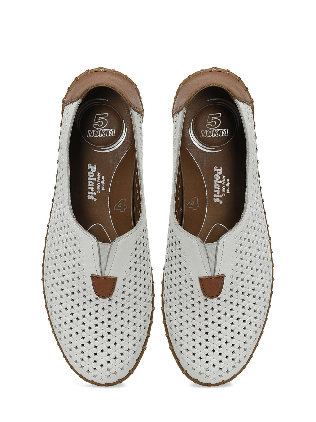 166102.Z5FX Beyaz Kadın Düz Ayakkabı-3