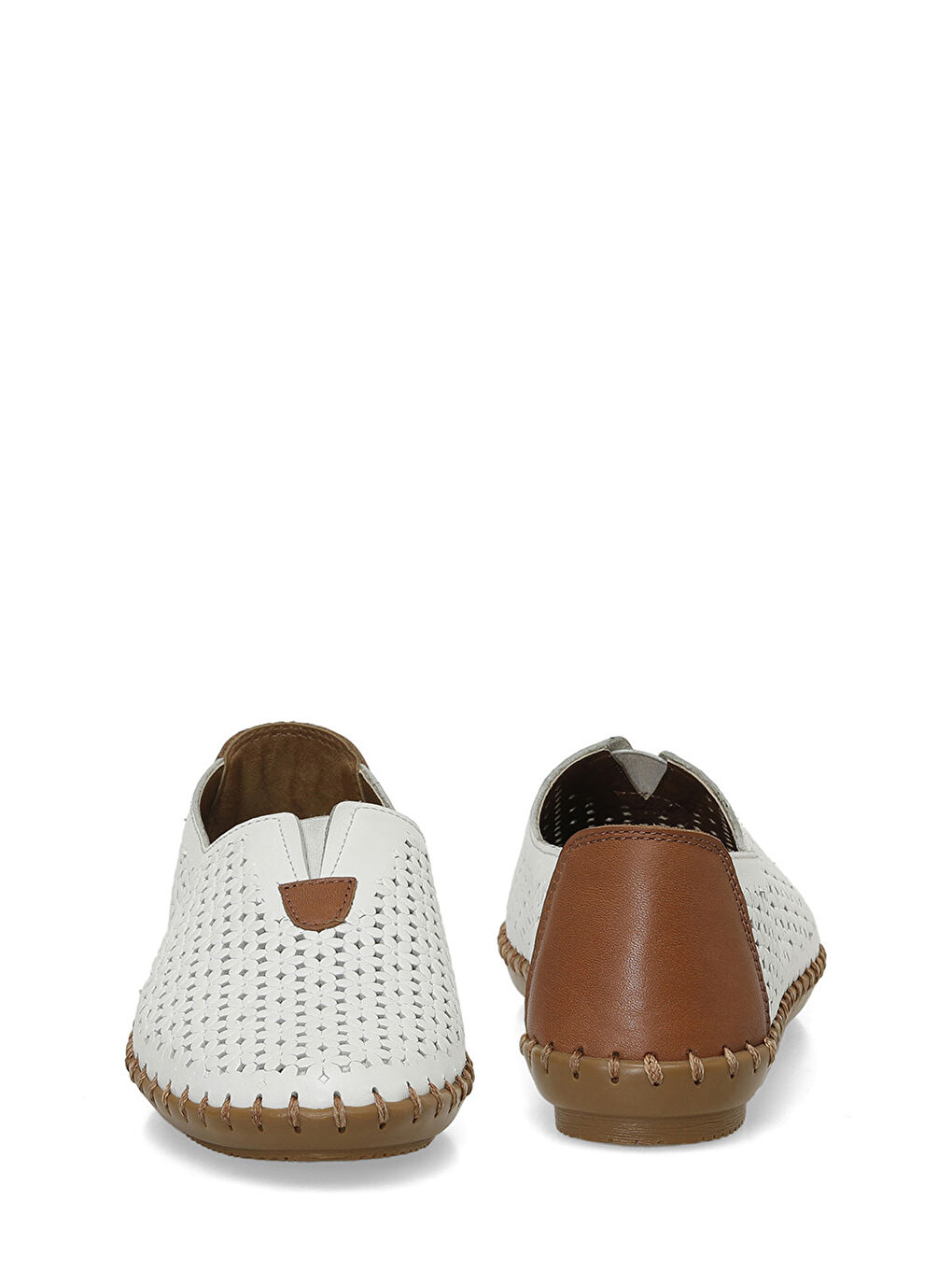 166102.Z5FX Beyaz Kadın Düz Ayakkabı-4