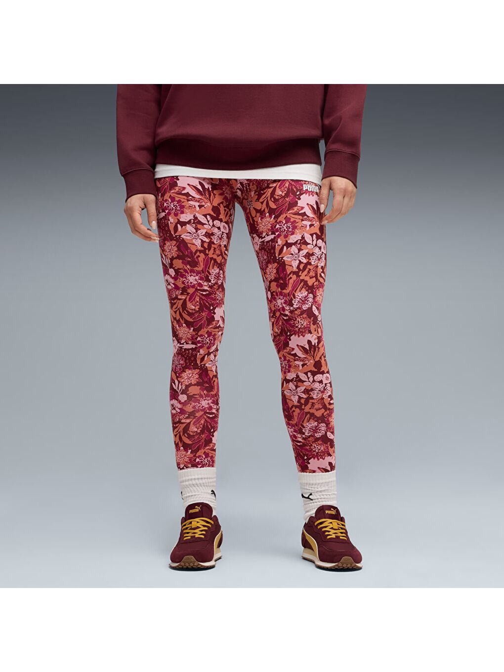 Bordo ESSENTIALS Nature 2.0 Kadın Tayt-4