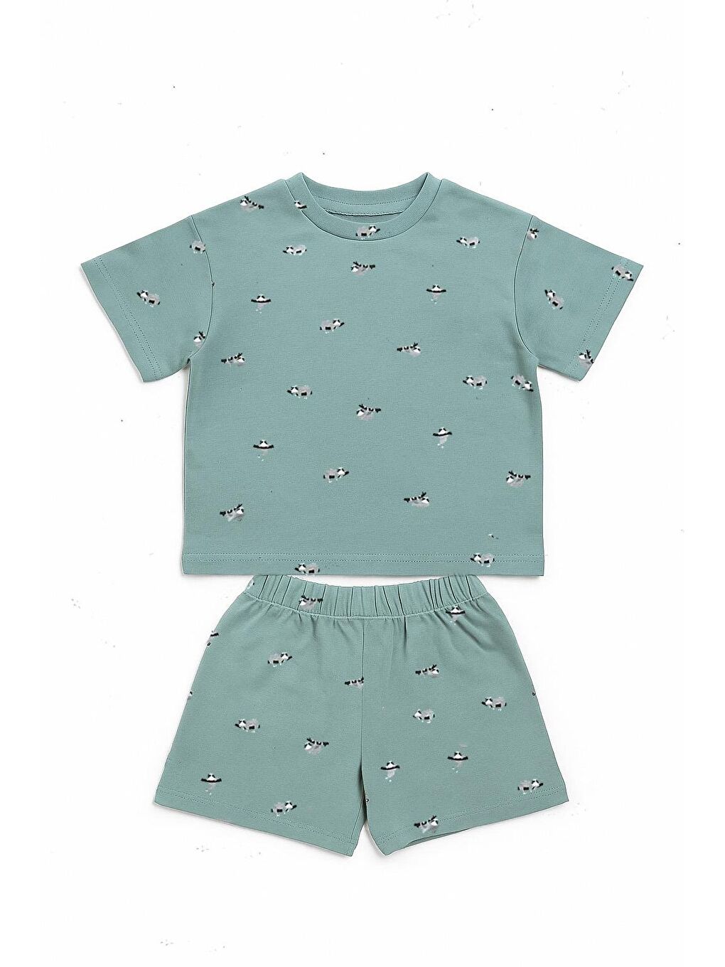 Yeşil Erkek Çocuk Koala Desenli %100 Pamuk Alt Üst Takım (3-4 - 8-9 Yaş)-1