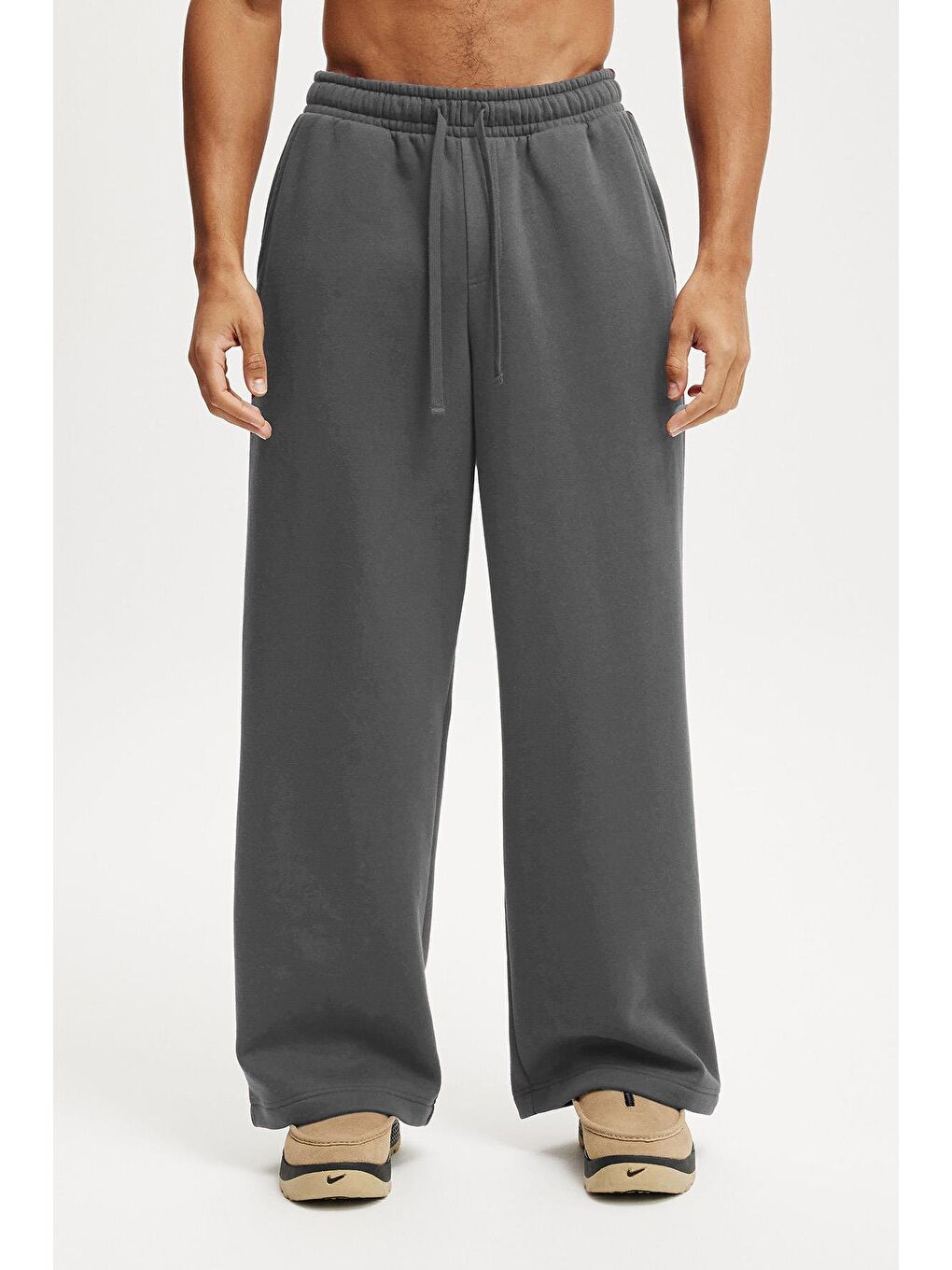 Gri Füme Rahat Kesim Erkek Eşofman Altı E6578-4