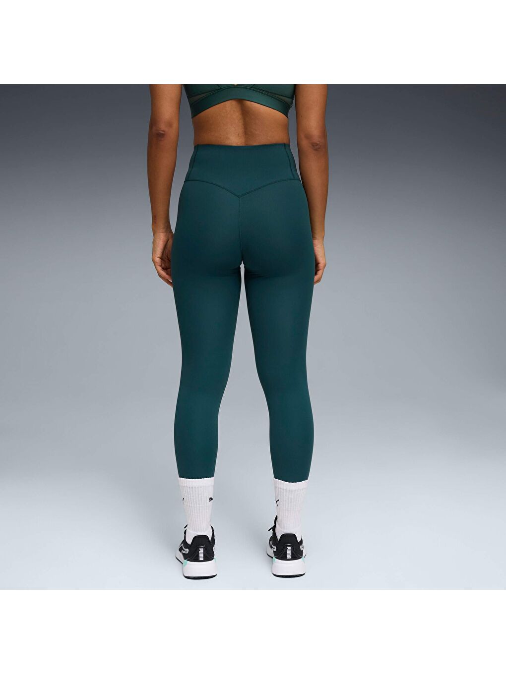 Yeşil SHAPELUXE Kadın Yüksek Bel Antrenman Taytı-2