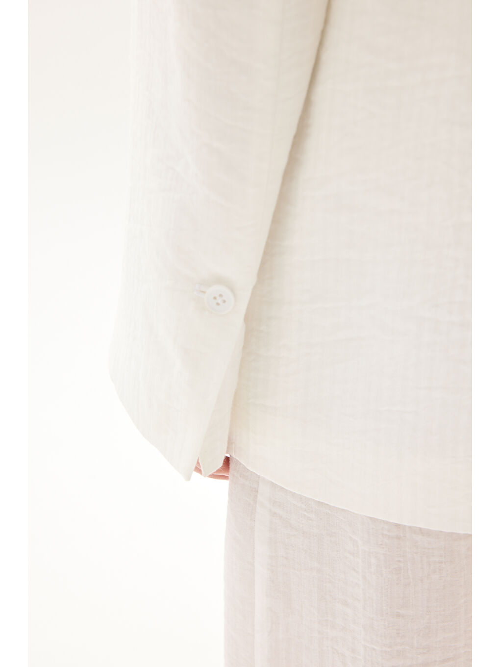 Arisa Kemer Detay Ekru Blazer Ceket-7