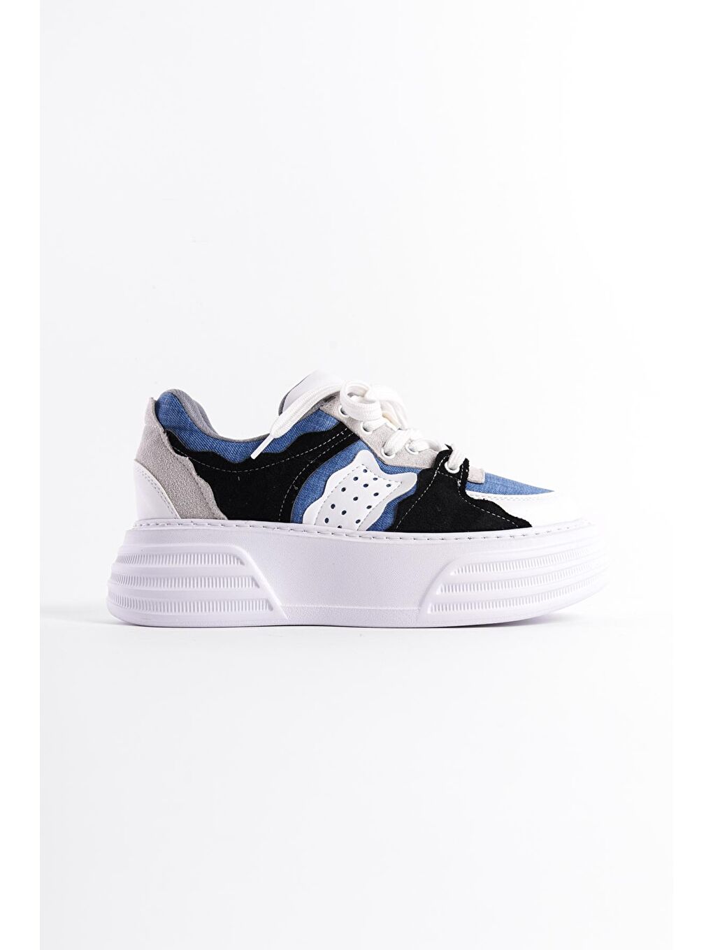 Siyah Kadın Sneaker Spor Ayakkabı-1